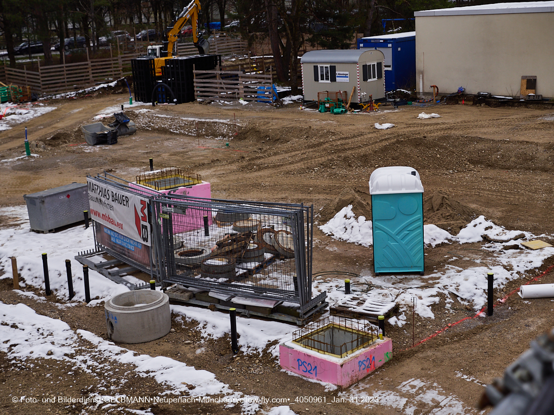 31.01.2023 - Baustelle Haus für Kinder in Neuperlach